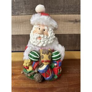 Rare Musical Head Moving Santa Figure 8”